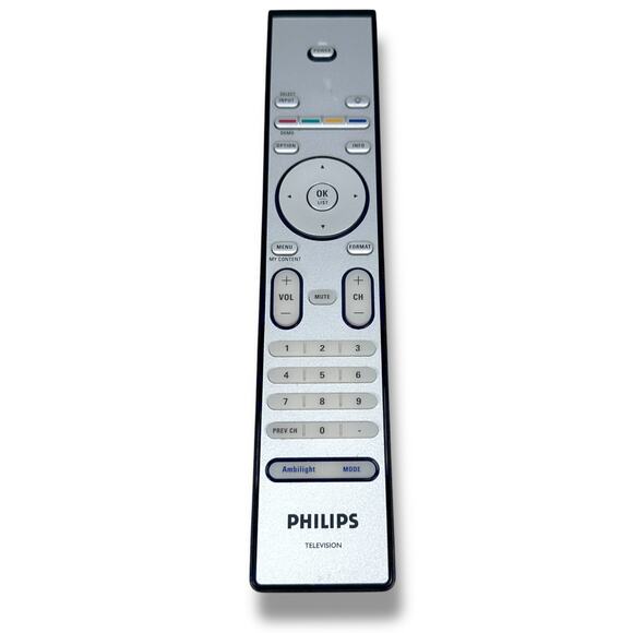 Philips 4451/01B Remote Control Silver Wireless for 47PFL9732D37 TV OEM Geniune - Picture 1 of 4